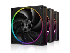 ID-COOLING AF-127-K-TRIO 120mm Case Fan ARGB FDB Bearing PC Fan Daisy Chain Connector Computer Fan for Radiator/CPU Air Cooler/Computer Case, 3 Pack, Black ID-COOLING AF-127-K-TRIO 120mm Case Fan ARGB FDB Bearing PC Fan Daisy Chain Connector Computer Fan for Radiator/CPU Air Cooler/Computer Case, 3 Pack, Black