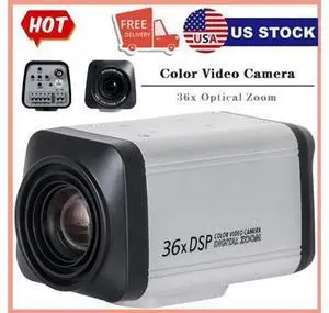 1Pack CCTV 1/4" 1200TVL 36X Optical Zoom DSP Color Video Box Camera Auto Focus 1Pack CCTV 1/4" 1200TVL 36X Optical Zoom DSP Color Video Box Camera Auto Focus