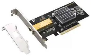 10Gb SFP PCI-e Network Card, 82599(X520-DA1) Controller, 10Gbps Ethernet Adapter, 10Gbe SFP+ Port, 10G NIC Card, Support Windows/Windows Server/VMware 10Gb SFP PCI-e Network Card, 82599(X520-DA1) Controller, 10Gbps Ethernet Adapter, 10Gbe SFP+ Port, 10G NIC Card, Support Windows/Windows Server/VMware