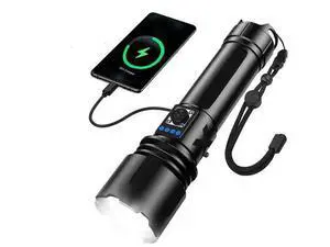 Ecocleanpath 1500 Lumen Rechargeable Tactical Flashlight, XHP70.2 LED, Magnetic Wristband, IPX6 Waterproof for Camping & Emergencies Ecocleanpath 1500 Lumen Rechargeable Tactical Flashlight, XHP70.2 LED, Magnetic Wristband, IPX6 Waterproof for Camping & Emergencies