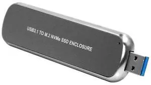 JAENFONG M2 SSD Case Enclosure USB 3.1 to PCI-E M.2 SSD Hard Disk Case Box External Hard Drive Case for NVME 2242/2260/2280 M.2 SSD (Grey) JAENFONG M2 SSD Case Enclosure USB 3.1 to PCI-E M.2 SSD Hard Disk Case Box External Hard Drive Case for NVME 2242/2260/2280 M.2 SSD (Grey)