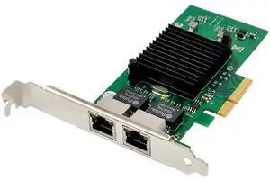Dual-Port PCIe X4 Gigabit Network Card 1000M PCI Express Ethernet Adapter with Intel 82576 Two Ports LAN NIC Card for Support PXE SR-IOV for Windows/Windows Server/Linux/Freebsd/DOS with Low Profile Dual-Port PCIe X4 Gigabit Network Card 1000M PCI Express Ethernet Adapter with Intel 82576 Two Ports LAN NIC Card for Support PXE SR-IOV for Windows/Windows Server/Linux/Freebsd/DOS with Low Profile
