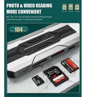 USB C Hub Laptop Type-C Docking Station, 13 in 1 USB C Hub Multiport Adapter Dongle with 4K HDMI, VGA, 100W PD Charging, Ethernet, SD/TF, 2*USB 3.0&USB 2.0, 1*USB C, Mic/Audio for Laptop Mac-book USB C Hub Laptop Type-C Docking Station, 13 in 1 USB C Hub Multiport Adapter Dongle with 4K HDMI, VGA, 100W PD Charging, Ethernet, SD/TF, 2*USB 3.0&USB 2.0, 1*USB C, Mic/Audio for Laptop Mac-book