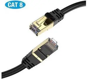 JAENFONG 90FT Cat8 Ethernet Cable 90 ft. Heavy Duty High Speed 26AWG Cat8 LAN Network Cable 40Gbps 2000Mhz Gold Plated RJ45 Connector Cable for Router Modem Gaming JAENFONG 90FT Cat8 Ethernet Cable 90 ft. Heavy Duty High Speed 26AWG Cat8 LAN Network Cable 40Gbps 2000Mhz Gold Plated RJ45 Connector Cable for Router Modem Gaming