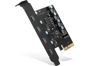 JAENFONG PCIe Gen3 x2 USB 3.2 / 3.1 Card ASM3142- PCI Express to 4-Port Type C HUB Internal Expansion Card Controller Adapter PCI Express Card Desktop PC Support Multiple INs JAENFONG PCIe Gen3 x2 USB 3.2 / 3.1 Card ASM3142- PCI Express to 4-Port Type C HUB Internal Expansion Card Controller Adapter PCI Express Card Desktop PC Support Multiple INs
