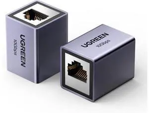 UGREEN Ethernet Extender 10Gbps, 2 Pack Ethernet Coupler for Cat8 Cat7 Cat6 Cat5 Cable, 328ft Long Distance Extend, Aluminum Alloy Shell, Space Grey UGREEN Ethernet Extender 10Gbps, 2 Pack Ethernet Coupler for Cat8 Cat7 Cat6 Cat5 Cable, 328ft Long Distance Extend, Aluminum Alloy Shell, Space Grey