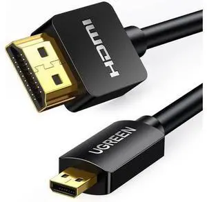 UGREEN Micro HDMI to HDMI Cable Adapter 4K 60Hz Ethernet Audio Return Channel Compatible with GoPro Hero 7/6 Raspberry Pi 5 Retroid Pocket 3+/3 Yoga 3 B500 Camera Video Capture Card 1.6FT UGREEN Micro HDMI to HDMI Cable Adapter 4K 60Hz Ethernet Audio Return Channel Compatible with GoPro Hero 7/6 Raspberry Pi 5 Retroid Pocket 3+/3 Yoga 3 B500 Camera Video Capture Card 1.6FT