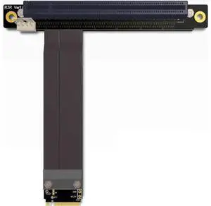 ADT-Link M.2 NGFF NVMe Key M Extender Cable to PCIE x16 Graphics Card Riser Adapter 16x PCI-e PCI-Express for M2 2230 2242 2260 2280 (50cm) ADT-Link M.2 NGFF NVMe Key M Extender Cable to PCIE x16 Graphics Card Riser Adapter 16x PCI-e PCI-Express for M2 2230 2242 2260 2280 (50cm)