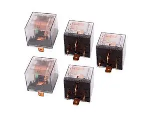 DC 12V 100A 4 Pins SPST Clear Shell Green Light Car Automotive Alarm Relay 5pcs DC 12V 100A 4 Pins SPST Clear Shell Green Light Car Automotive Alarm Relay 5pcs