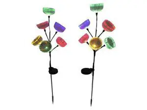 2 Pcs Fiber Optic Solar Jellyfish Lights, Waterproof Color-Changing Outdoor Garden Lights, 33.5 in for Yard Patio Lawn Decor 2 Pcs Fiber Optic Solar Jellyfish Lights, Waterproof Color-Changing Outdoor Garden Lights, 33.5 in for Yard Patio Lawn Decor
