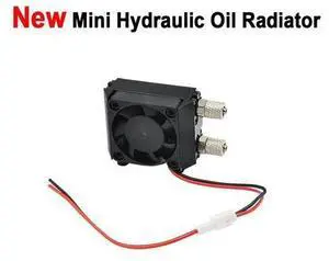 New Mini Hydraulic oil Metal Radiator with Fan For 1/14 1/12 RC Excavator Dump truck Car Parts New Mini Hydraulic oil Metal Radiator with Fan For 1/14 1/12 RC Excavator Dump truck Car Parts