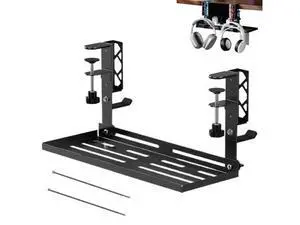 Cable Management Tray - 15.63 Inch Clamp Mount No Drill Metal,Desk Cable Management - for Bedroom Home Apartment Dormitory Office Internet Cafe Cable Management Tray - 15.63 Inch Clamp Mount No Drill Metal,Desk Cable Management - for Bedroom Home Apartment Dormitory Office Internet Cafe