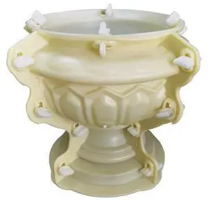 Plastic Round Flower Planter Mold, Succulent Planter Mold for Concrete and Clay, 3D Pattern Flower Pot Mold, Smooth Finish, Clips Included for Simple Assembly, Ideal for DIY Garden Projects Plastic Round Flower Planter Mold, Succulent Planter Mold for Concrete and Clay, 3D Pattern Flower Pot Mold, Smooth Finish, Clips Included for Simple Assembly, Ideal for DIY Garden Projects