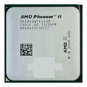 CPU A ph II X4 840 2M 3.2G Socket AM3 938-pin Desktop CPU X4-840 HDX840WFK42GM Desktop CPU A ph II X4 840 2M 3.2G Socket AM3 938-pin Desktop CPU X4-840 HDX840WFK42GM Desktop