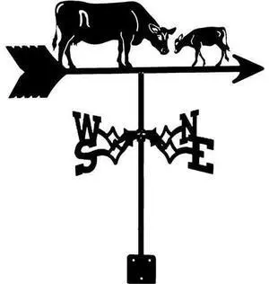 Weather Vane L Weathervane Cow and Calf Weather Vane Iron Art Wind Vane Retro Animal Wind Vanes with Roof Mount Decoions for Outdoor Yard Garden Weather Vane L Weathervane Cow and Calf Weather Vane Iron Art Wind Vane Retro Animal Wind Vanes with Roof Mount Decoions for Outdoor Yard Garden