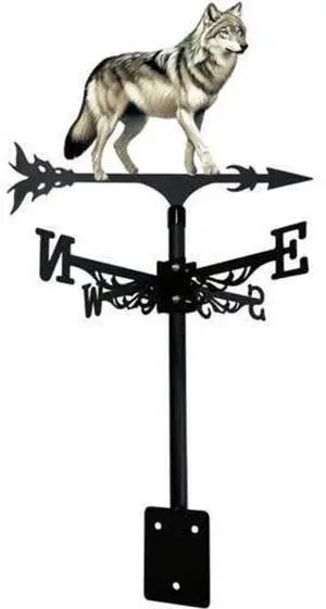 Metal Wind Vane Ornament Courtyard Garden Lawn Wrought Iron Rooster Animal Pattern Weathervane Pointing Direction for Roof Yard Building (d) H Metal Wind Vane Ornament Courtyard Garden Lawn Wrought Iron Rooster Animal Pattern Weathervane Pointing Direction for Roof Yard Building (d) H