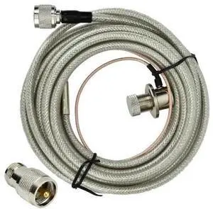 Coaxial Extension Cable with N Head Male Female Connector, Premium Video Cable for Secure Signal Transmission, Overmolded Durable Design, 5M Length for TV Antenna and RF (with Adapter) Coaxial Extension Cable with N Head Male Female Connector, Premium Video Cable for Secure Signal Transmission, Overmolded Durable Design, 5M Length for TV Antenna and RF (with Adapter)