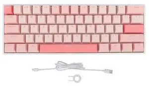 61 Keys Mechanical Keyboard with Blue Switch, RGB Backlit Wired Gaming Keyboard, USB C Connectivity, Full Key Hot Swappable for HarmonyOS 61 Keys Mechanical Keyboard with Blue Switch, RGB Backlit Wired Gaming Keyboard, USB C Connectivity, Full Key Hot Swappable for HarmonyOS