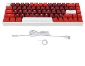 68 Key Mechanical Keyboard, 60 Percent Gaming Mechanical Keyboard with Red Switch, RGB Backlit Wired Keyboard with Type C Connection for PC Laptop 68 Key Mechanical Keyboard, 60 Percent Gaming Mechanical Keyboard with Red Switch, RGB Backlit Wired Keyboard with Type C Connection for PC Laptop