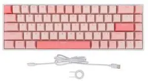 68 Keys Red Switch Mechanical Keyboard, 60 Percent RGB Backlit Wired Gaming Keyboard with USB C Connection, Compact Layout for PC, Full Key Hot Swap 68 Keys Red Switch Mechanical Keyboard, 60 Percent RGB Backlit Wired Gaming Keyboard with USB C Connection, Compact Layout for PC, Full Key Hot Swap