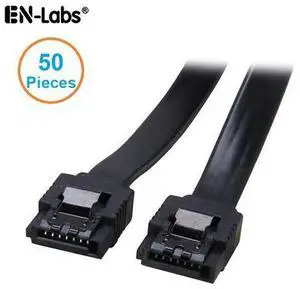 18 inches SATA Cable III 6Gbps Straight HDD SDD Data Cable with Locking Latch for SATA HDD, SSD, CD Driver, CD Writer - Black,50 Packs 18 inches SATA Cable III 6Gbps Straight HDD SDD Data Cable with Locking Latch for SATA HDD, SSD, CD Driver, CD Writer - Black,50 Packs