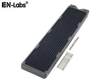 480mm Water Cooling Radiator, 12 Tubes Copper Water Cooler for Computer CPU Heat Sink - Liquid Heat Exchanger Dual G1/4 Thread, 1.06 inch Thickness, Black 480mm Water Cooling Radiator, 12 Tubes Copper Water Cooler for Computer CPU Heat Sink - Liquid Heat Exchanger Dual G1/4 Thread, 1.06 inch Thickness, Black