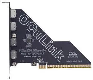 Vszerda PCI-Express 4.0 PCIE 16x Detachable to Four Oculink SFF-8612 SFF-8611 External VROC Raid0 Adapter for U.2 SSD eGPU External Graphics Card Dock Vszerda PCI-Express 4.0 PCIE 16x Detachable to Four Oculink SFF-8612 SFF-8611 External VROC Raid0 Adapter for U.2 SSD eGPU External Graphics Card Dock