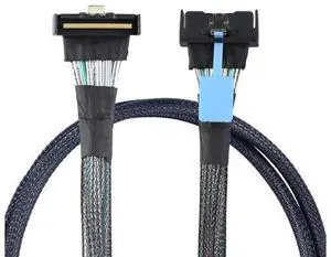Vszerda Right Angle SAS MCIO SFF-8654 8I 5.0 74P PCIE to MCIO SFF-8654 connection cable (1m) Vszerda Right Angle SAS MCIO SFF-8654 8I 5.0 74P PCIE to MCIO SFF-8654 connection cable (1m)