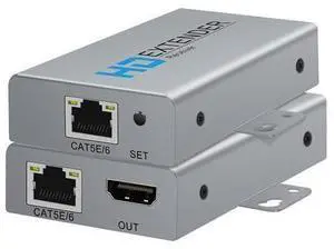 HDMI Extender Over Network IP Ethernet Kit Cat5e / Cat6 Cable 1080P @ 60Hz - Up to 164 ft - HDMI Loop Out POE Function Supported (Transmitter and Receiver) HDMI Extender Over Network IP Ethernet Kit Cat5e / Cat6 Cable 1080P @ 60Hz - Up to 164 ft - HDMI Loop Out POE Function Supported (Transmitter and Receiver)