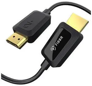 FIBBR 8K HDMI Fiber Optic Cable 6ft, 48Gbps HDMI 2.1 Cable/AOC Support 8K@60Hz, 4K@120Hz/144Hz HDR eARC Dolby Atmos HDCP 2.2&2.3 Compatible with PS5, Xbox Series X, PC, TV FIBBR 8K HDMI Fiber Optic Cable 6ft, 48Gbps HDMI 2.1 Cable/AOC Support 8K@60Hz, 4K@120Hz/144Hz HDR eARC Dolby Atmos HDCP 2.2&2.3 Compatible with PS5, Xbox Series X, PC, TV