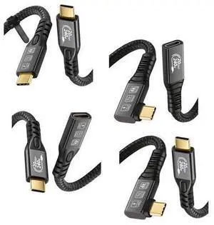 BUCIER 240W 20Gbps USB C 3.2 Gen 2x2 Cable and Extension Cable, 4K@60Hz Video Cable, Type C Cable for MacBook Pro, Dell, Arzopa, Galaxy, USB C for Portable Monitor BUCIER 240W 20Gbps USB C 3.2 Gen 2x2 Cable and Extension Cable, 4K@60Hz Video Cable, Type C Cable for MacBook Pro, Dell, Arzopa, Galaxy, USB C for Portable Monitor