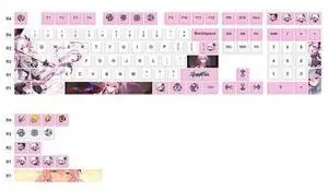 Bingtie Secret Stranger Long Night Moon Mechanical Keyboard Keycaps 2D Fanart Related Accessories Keycaps Complete set of mechanical keyboards Bingtie Secret Stranger Long Night Moon Mechanical Keyboard Keycaps 2D Fanart Related Accessories Keycaps Complete set of mechanical keyboards