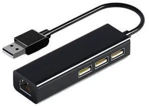 RJ45 type-C to network port USB network card converter, USB 2.0 HUB, wired network card with driver, 100Mbps network card RJ45 type-C to network port USB network card converter, USB 2.0 HUB, wired network card with driver, 100Mbps network card