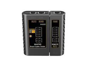 RJ45 RJ11 Network Cable Tester Ethernet Cable Tester Tool Telephone Line Test Continuity Tester for Cat5/Cat5e/Cat6/Cat6a/Cat7/UTP Ethernet Cable(Black) RJ45 RJ11 Network Cable Tester Ethernet Cable Tester Tool Telephone Line Test Continuity Tester for Cat5/Cat5e/Cat6/Cat6a/Cat7/UTP Ethernet Cable(Black)