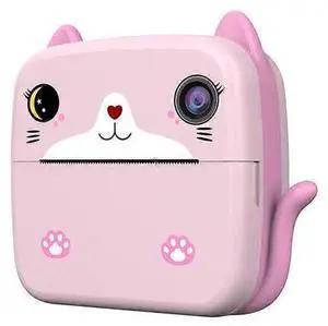 Ecocleanpath A21 Kids Instant Print Camera with Dual Lens, 1080P HD Video & Free 32GB Card - Pink Ecocleanpath A21 Kids Instant Print Camera with Dual Lens, 1080P HD Video & Free 32GB Card - Pink
