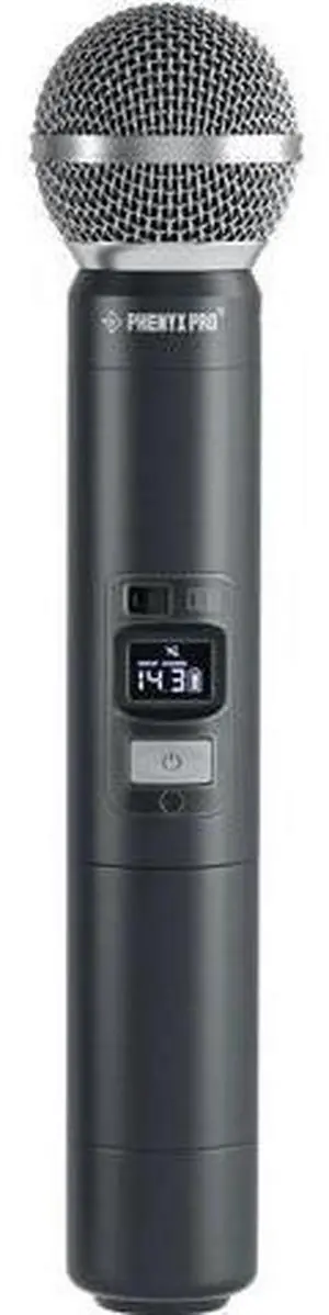 Phenyx Pro Professional Wireless Microphone, UHF Dynamic Mic, Metal Cordless Mic, Handheld Microphone for PTU-71/PTU-7000/PTU-6000 with Selectable Frequencies (PWH-7) Phenyx Pro Professional Wireless Microphone, UHF Dynamic Mic, Metal Cordless Mic, Handheld Microphone for PTU-71/PTU-7000/PTU-6000 with Selectable Frequencies (PWH-7)