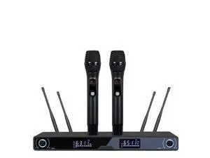 One-to-two extension phone receiver Frequency modulation home KTV stage wedding and conference audio equipment wireless microphone One-to-two extension phone receiver Frequency modulation home KTV stage wedding and conference audio equipment wireless microphone