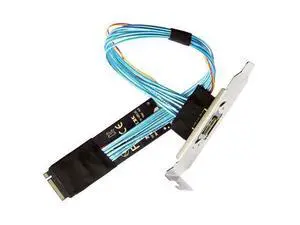 Oculink SFF-8612 to PCI-E 4.0 NVME M.2 M-Key Host Extension Cable Adapter with 8/12cm Slot Bracket for External Graphics Card & SSD Oculink SFF-8612 to PCI-E 4.0 NVME M.2 M-Key Host Extension Cable Adapter with 8/12cm Slot Bracket for External Graphics Card & SSD