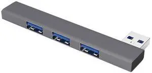 Laptop 3.0 USB splitter Type C hub Aluminum expansion device Quad-port curved hub The gray color on the right side-Typec to 4USB Adapter Laptop 3.0 USB splitter Type C hub Aluminum expansion device Quad-port curved hub The gray color on the right side-Typec to 4USB Adapter