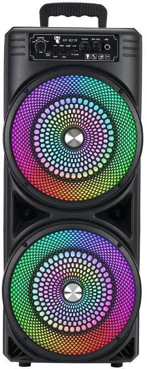 New portable square dance audio system with dual 8-inch RGB display, high volume and excellent sound quality, with card slot for Bluetooth connection. New portable square dance audio system with dual 8-inch RGB display, high volume and excellent sound quality, with card slot for Bluetooth connection.