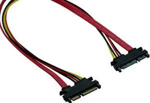 0.5M 2.5" / 3.5" Hard Disk sata port cable 22 Pin SATA male port to 22 ( 7+15 ) pin SATA male port Cable 0.5M 2.5" / 3.5" Hard Disk sata port cable 22 Pin SATA male port to 22 ( 7+15 ) pin SATA male port Cable
