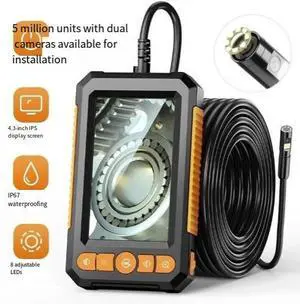 Best-selling new product with display screen, 4.3-inch dual-camera industrial auto repair pipe camera 4.3 inches - Hard wire 5 meters - Double head Best-selling new product with display screen, 4.3-inch dual-camera industrial auto repair pipe camera 4.3 inches - Hard wire 5 meters - Double head