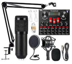 V8S sound card live streaming for Douyin influencers' mobile phones and computers, karaoke, capacitor voice changer, microphone, Bluetooth kit Metal shockproof frame set V8S sound card live streaming for Douyin influencers' mobile phones and computers, karaoke, capacitor voice changer, microphone, Bluetooth kit Metal shockproof frame set