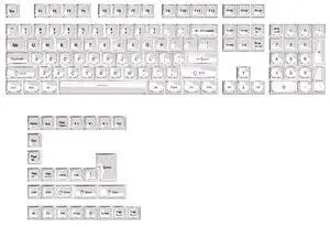 Jelly powder keycap MDA low-profile full set of 132 keys PC transparent magnetic shaft keyboard Jelly powder keycap MDA low-profile full set of 132 keys PC transparent magnetic shaft keyboard