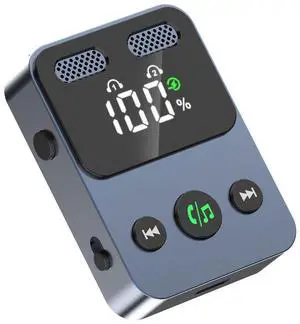 Bluetooth receiver-transmitter with built-in bass unit and integrated storage cable BR17 audio receiving-transmitting dual-purpose adapter Bluetooth receiver-transmitter with built-in bass unit and integrated storage cable BR17 audio receiving-transmitting dual-purpose adapter