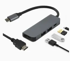 wusu Type-C 4-in-1 mobile phone docking station, computer splitter, USB hub, multi-functional docking station wusu Type-C 4-in-1 mobile phone docking station, computer splitter, USB hub, multi-functional docking station