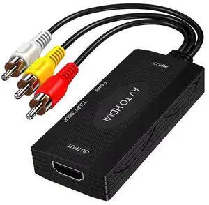 wusu AV to HDMI Converter / AV/RCA to HDMI Cable / AV2HDMI wusu AV to HDMI Converter / AV/RCA to HDMI Cable / AV2HDMI