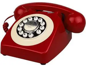 wusu Old-fashioned retro telephone set, European and American office switchboard rotary dial phone, hotel room landline phone Deep wine red wusu Old-fashioned retro telephone set, European and American office switchboard rotary dial phone, hotel room landline phone Deep wine red