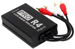 wusu 4-channel audio isolator, Lotus RCA interface, vehicle-mounted current noise and vibration suppressor, common ground isolator wusu 4-channel audio isolator, Lotus RCA interface, vehicle-mounted current noise and vibration suppressor, common ground isolator
