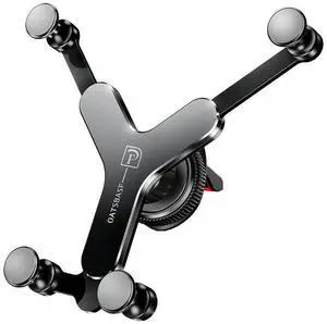The alloy-made gravity support for the vehicle is designed to not block the air outlet and is suitable for mobile phone holders. black The alloy-made gravity support for the vehicle is designed to not block the air outlet and is suitable for mobile phone holders. black